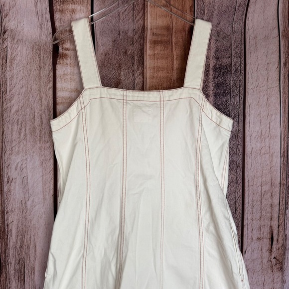 Kowtow Dress Panel Sustainable Organic Denim Ecru Minimal Ethical Capsule Xl Nwt — image 8 of 8